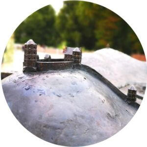 Ekskursija darželinukams apie Vilniaus pilis Vilniaus pilių maketas Katedros aikštėje